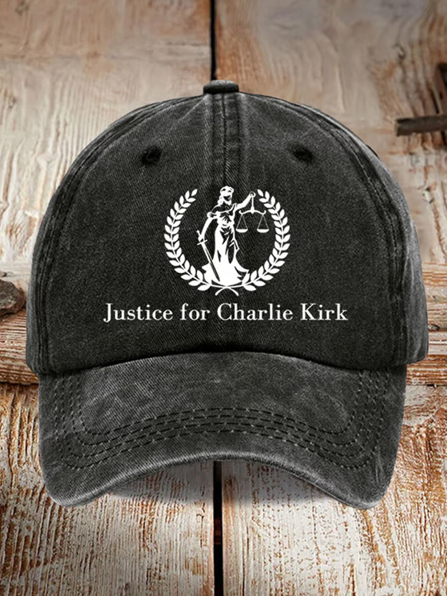 Unisex Charlie Kirk Commemorative Printed Hat