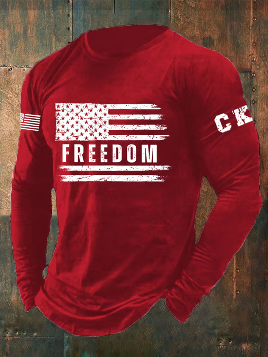 Men's Freedom Is Not Free R.I.P Charlie Kirk Long Sleeve T-shirt