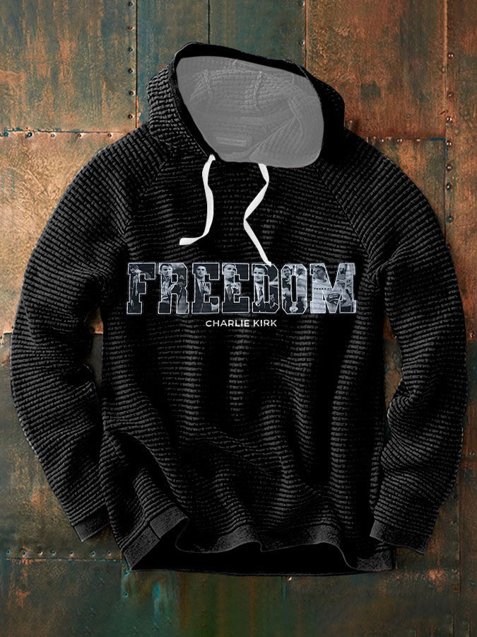 Men's Freedom True Patriot Printed Hoodie