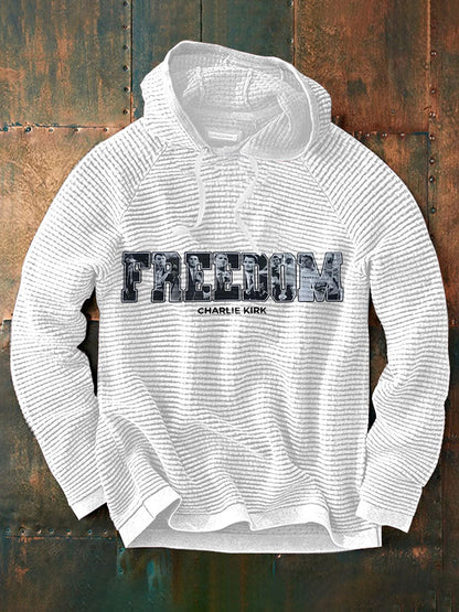 Men's Freedom True Patriot Printed Hoodie