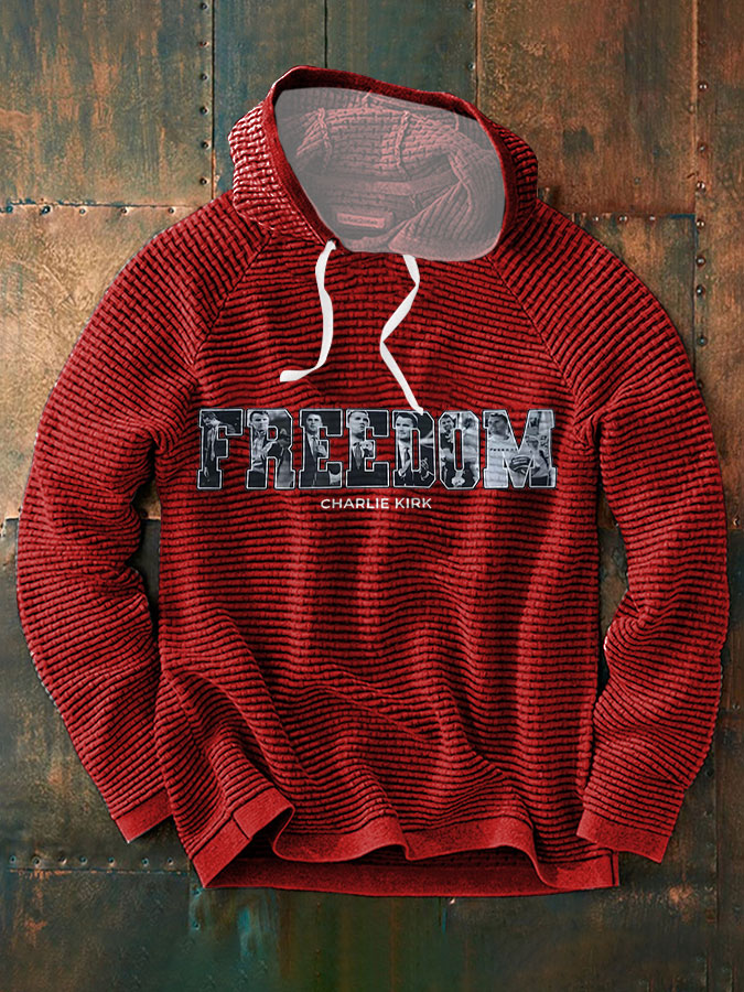 Men's Freedom True Patriot Printed Hoodie