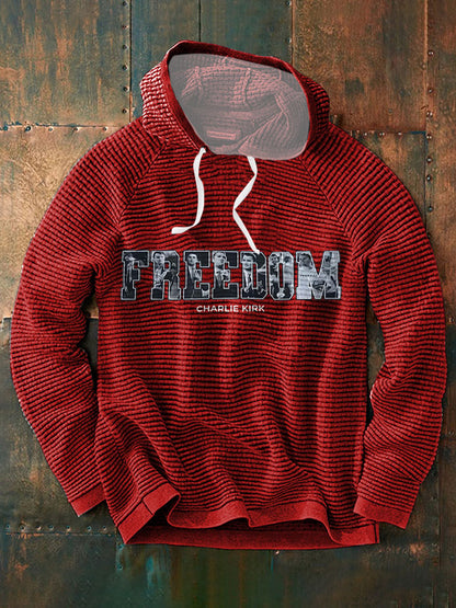 Men's Freedom True Patriot Printed Hoodie