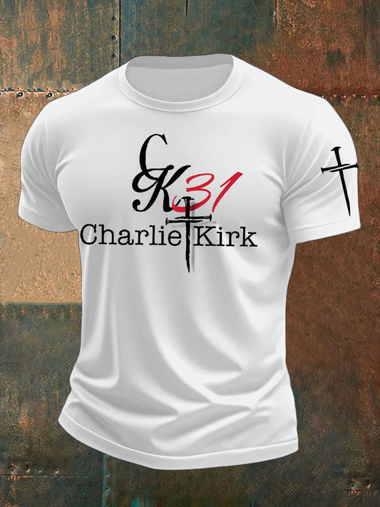 Men's Ture Patriot Freedom Faith 31 Printed T-shirt