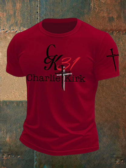 Men's Ture Patriot Freedom Faith 31 Printed T-shirt