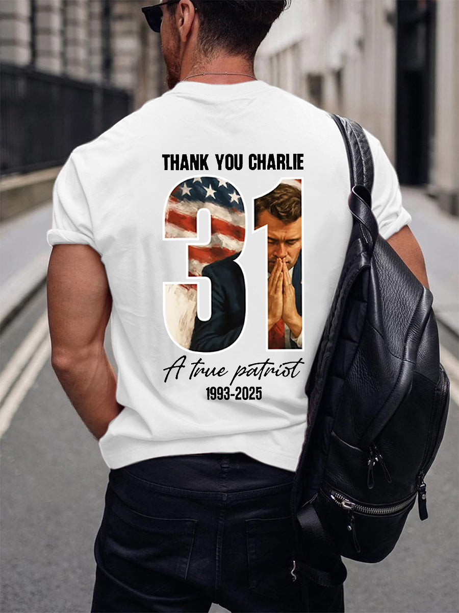 Men's Freedom Is Not Free R.I.P Charlie Kirk Short Sleeve T-shirt