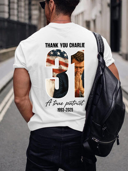 Men's Freedom Is Not Free R.I.P Charlie Kirk Short Sleeve T-shirt