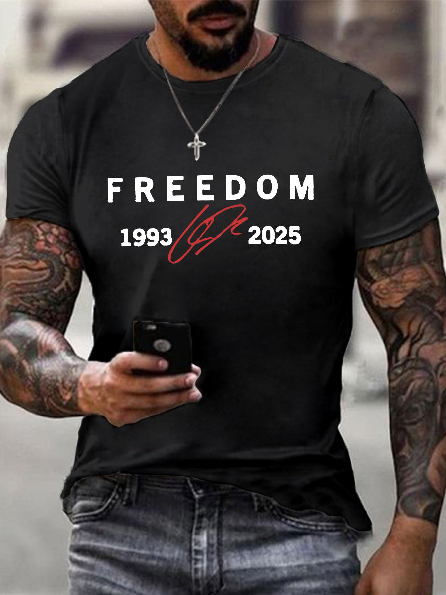 Men's Freedom Is Not Free R.I.P Charlie Kirk Short Sleeve T-shirt