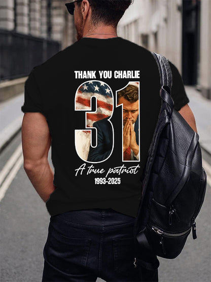 Men's Freedom Is Not Free R.I.P Charlie Kirk Short Sleeve T-shirt