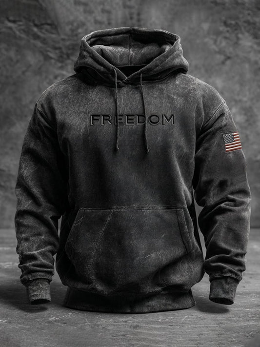 Men's Freedom Is Not Free R.I.P Charlie Kirk Oversized Drop-Shoulder Hoodie with Pockets