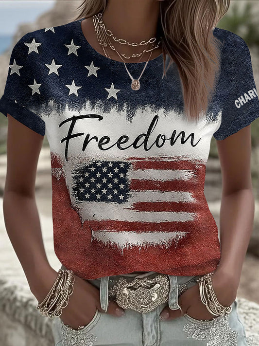 Women's Freedom Is Not Free R.I.P Charlie Kirk Short Sleeve T-shirt