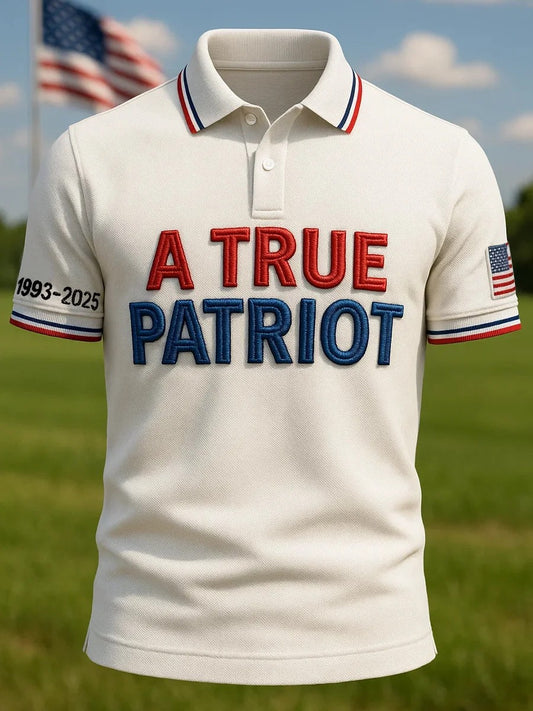Men's A Ture Patriot Charlie Kirk Point Printed Shirt