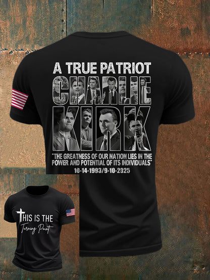 Men's True Patriot Freedom Printed T-shirt