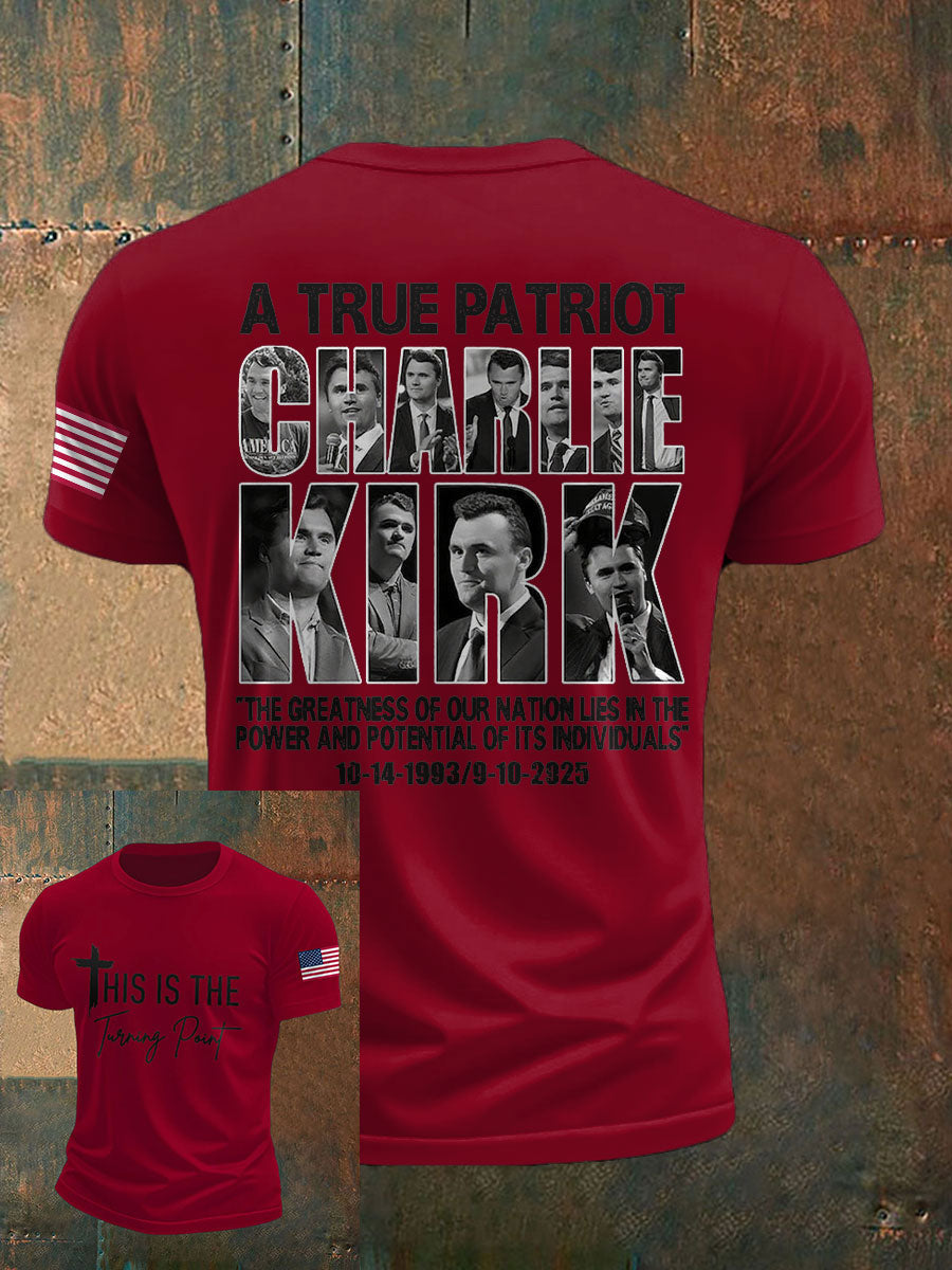 Men's True Patriot Freedom Printed T-shirt