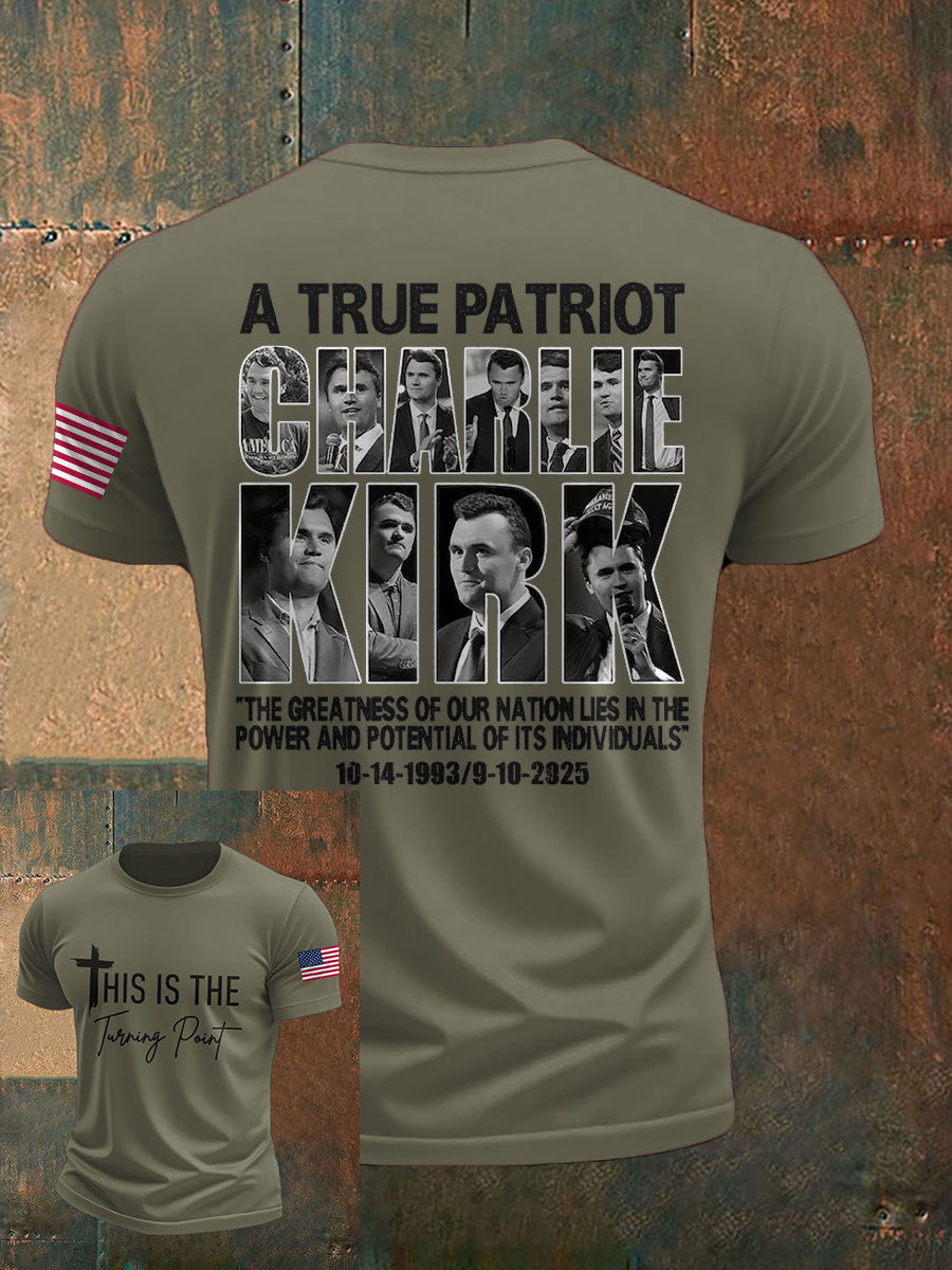 Men's True Patriot Freedom Printed T-shirt