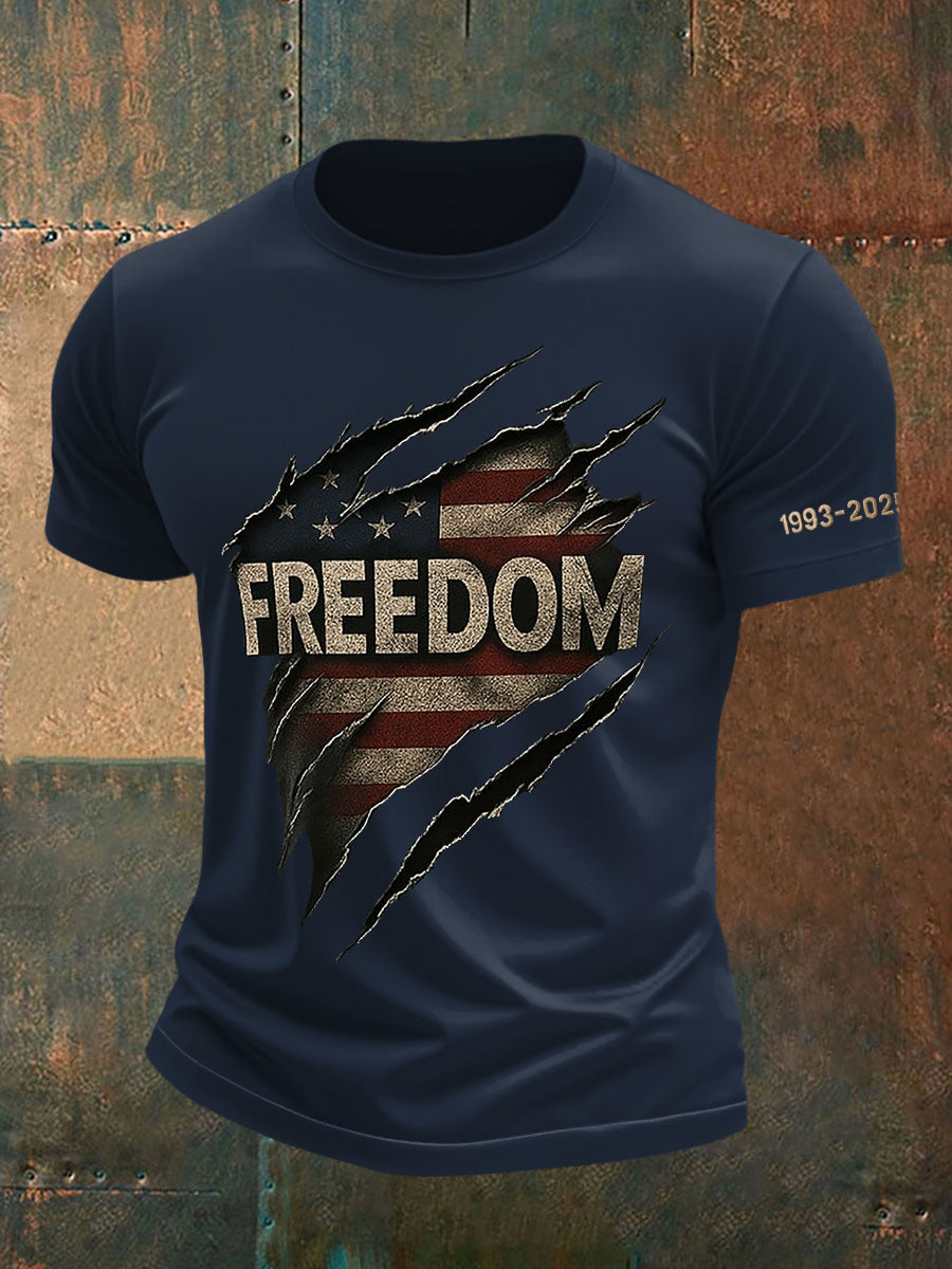 Men's Freedom Is Not Free R.I.P Charlie Kirk Short Sleeve T-shirt