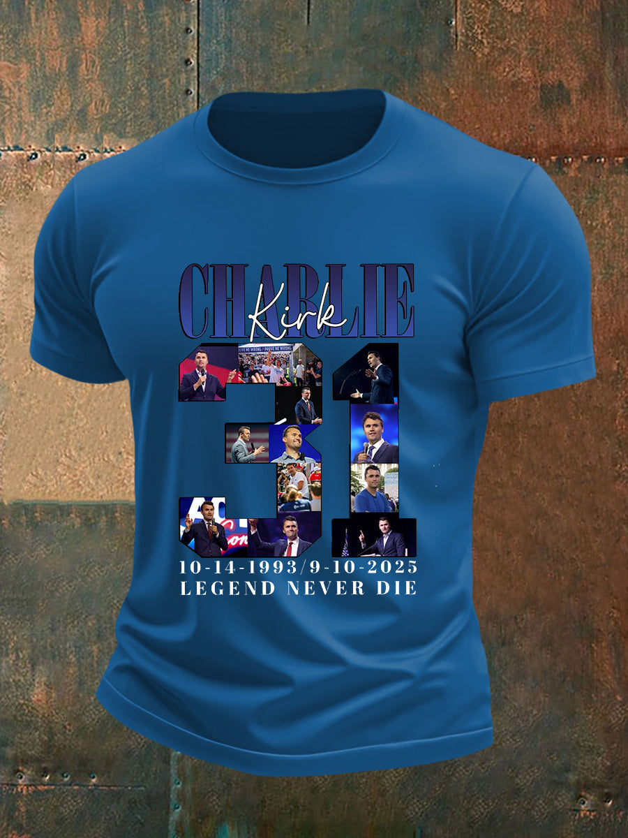 Men's Charlie Kirk 31 Short-sleeved T-shirt
