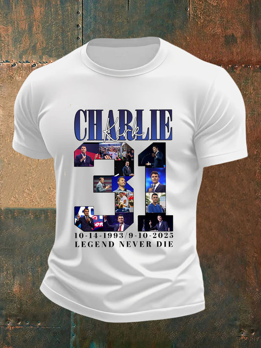 Men's Charlie Kirk 31 Short-sleeved T-shirt
