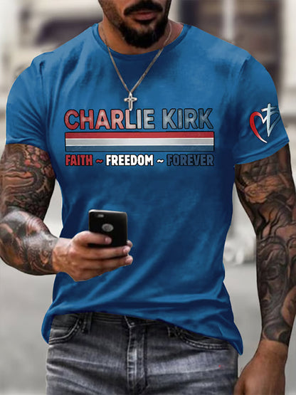 Men's Freedom Is Not Free R.I.P Charlie Kirk Short Sleeve T-shirt