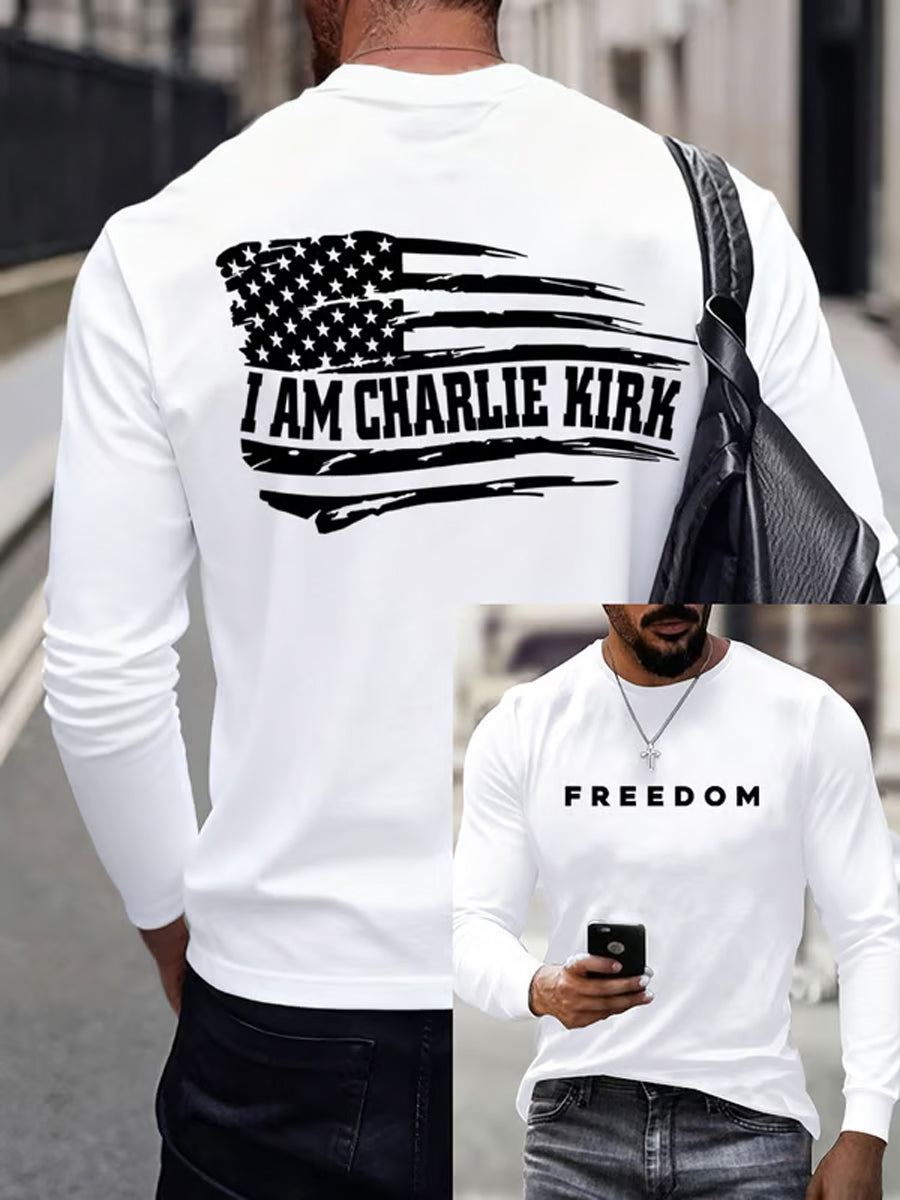 Men's Freedom Is Not Free R.I.P Charlie Kirk Long Sleeve T-shirt