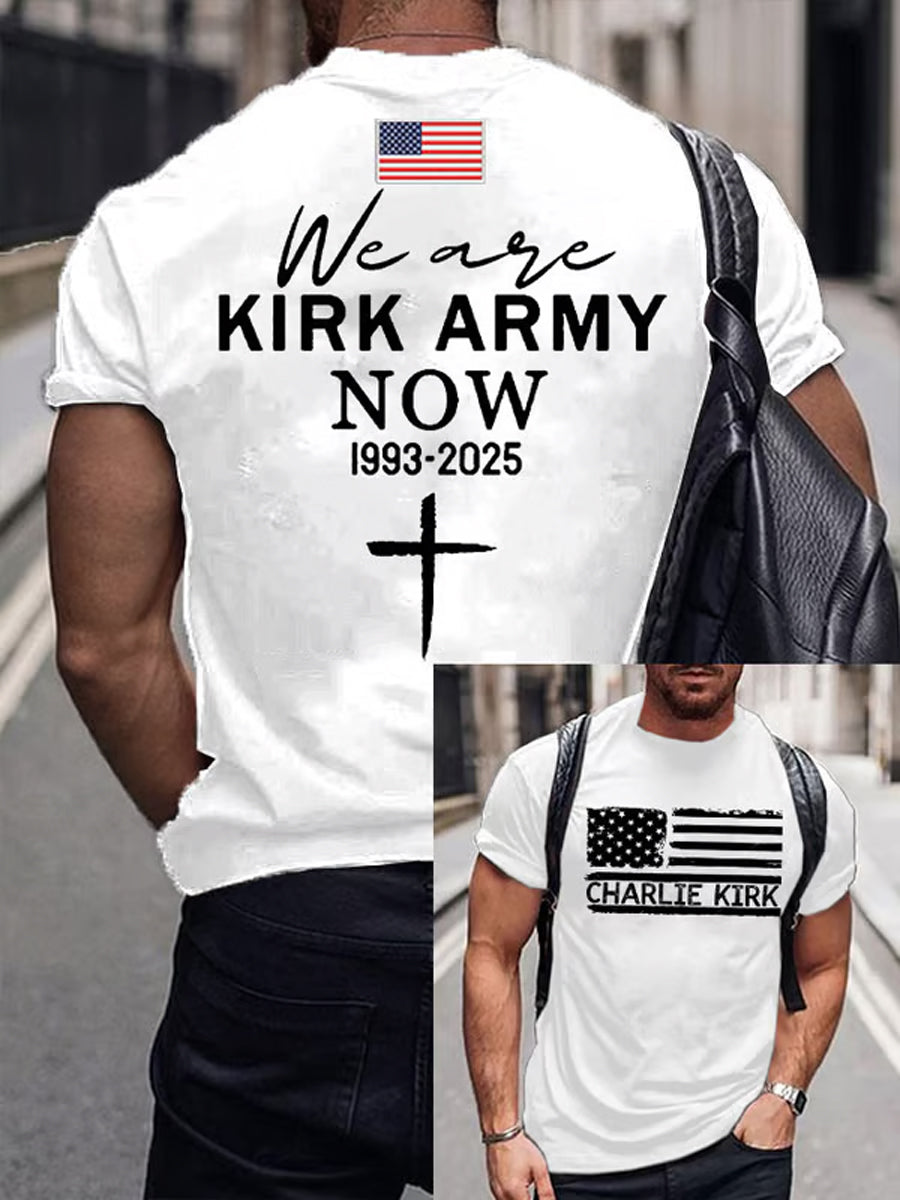Men's Charlie Kirk Turning Point USA Trump Commemorative T-Shirt