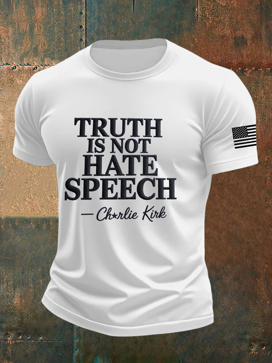Men's Truth Is Not Hate Speech Printed T-shirt
