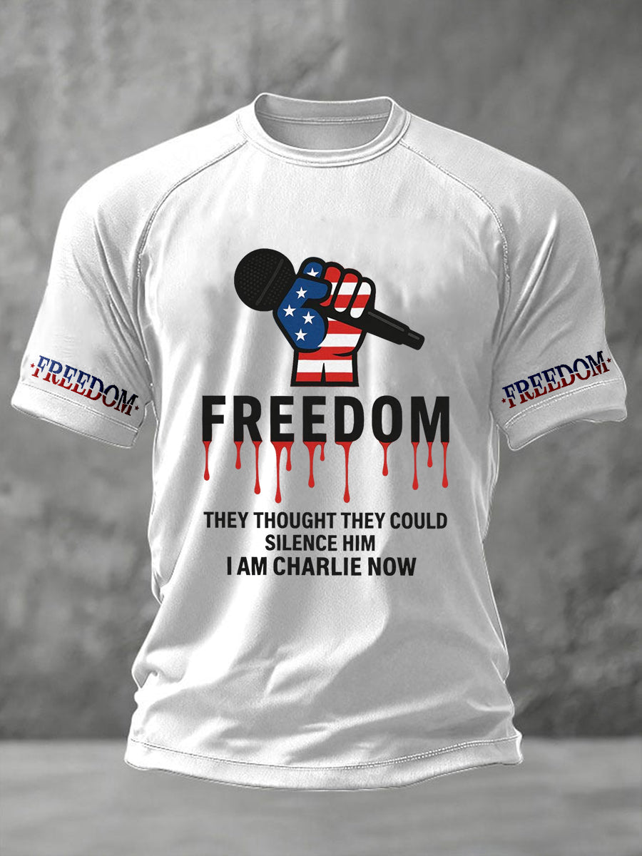 Men's Charlie Kirk Freedom Short Sleeve T-shirt