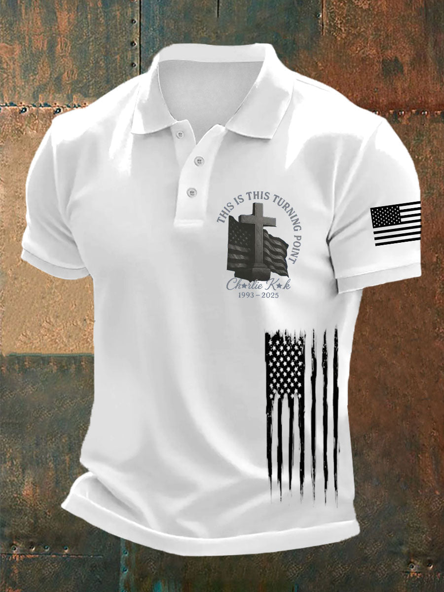 Men's Charlie Kirk Turning Point polo shirt