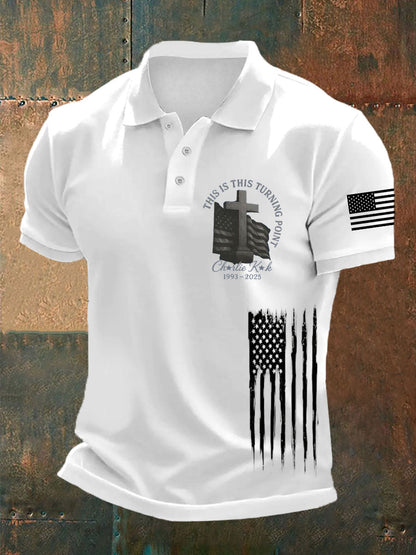 Men's Charlie Kirk Turning Point polo shirt