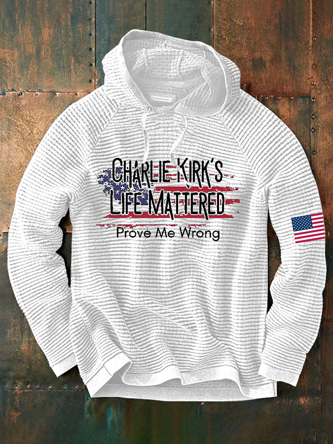 Men's Charlie Kirk Printed French Terry Hoodie