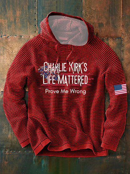 Men's Charlie Kirk Printed French Terry Hoodie
