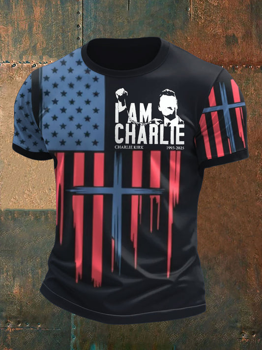 Men's Freedom True Patriot Printed T-shirt