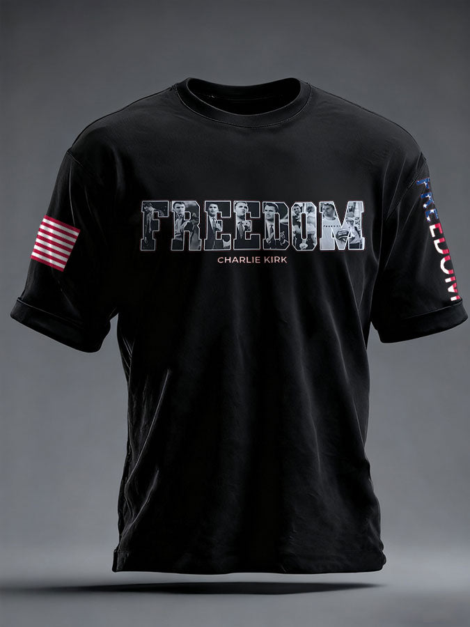 Men's Freedom True Patriot Printed T-shirt