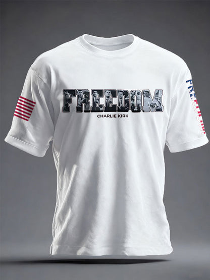 Men's Freedom True Patriot Printed T-shirt