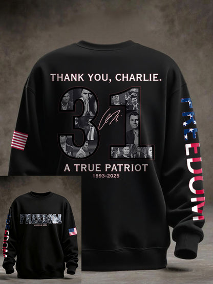 Men's Freedom True Patriot Printed Sweatshirt