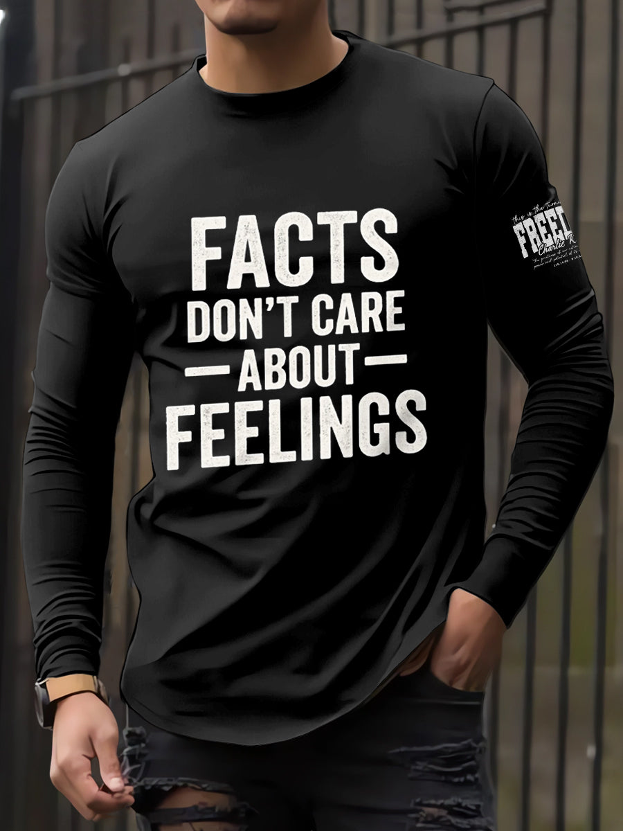 Men's In Memory Of Charlie Kirk Printed Long Sleeved Round Neck T-shirt