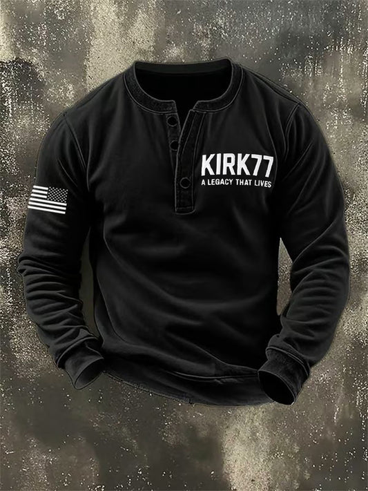 Men's Kirk77 A Legacy That Lives Printed Sweatshirt