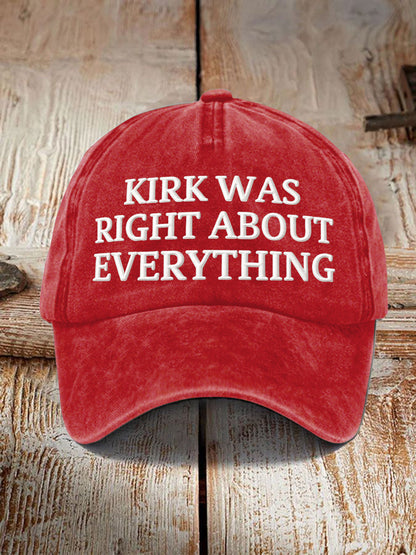 Unisex Resort Kirk Was Right About Everything Cap