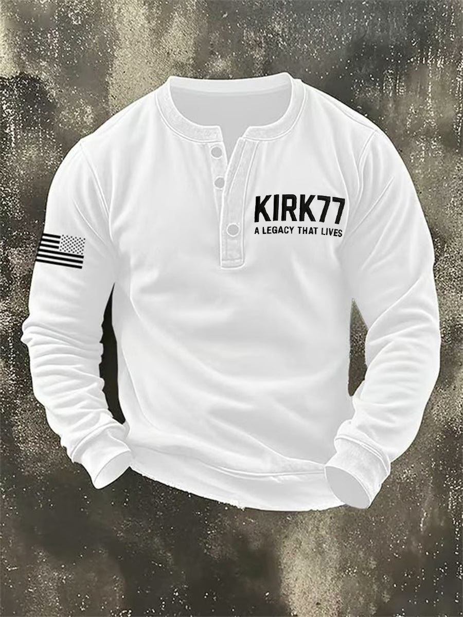 Men's Kirk77 A Legacy That Lives Printed Sweatshirt