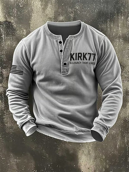 Men's Kirk77 A Legacy That Lives Printed Sweatshirt