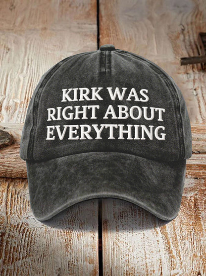 Unisex Resort Kirk Was Right About Everything Cap