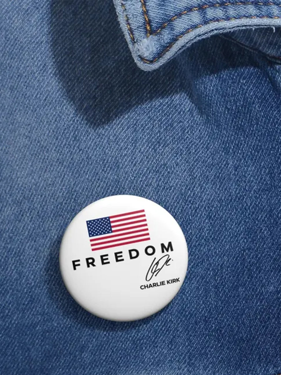 Unisex Freedom Is Not Free R.I.P Charlie Kirk Print Pins