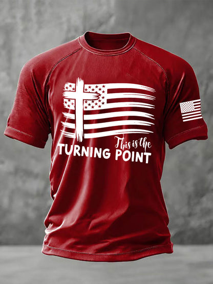 Men's This is the Turning Point Printed Casual short sleeves t-shirt