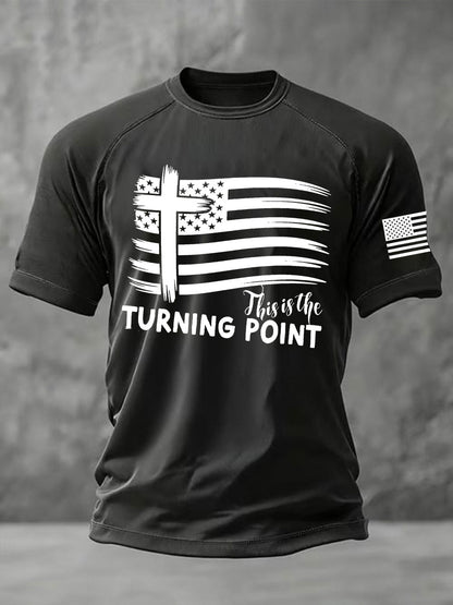 Men's This is the Turning Point Printed Casual short sleeves t-shirt
