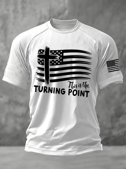 Men's This is the Turning Point Printed Casual short sleeves t-shirt