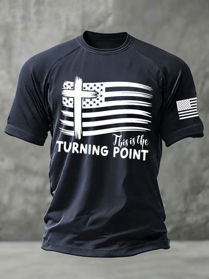 Men's This is the Turning Point Printed Casual short sleeves t-shirt