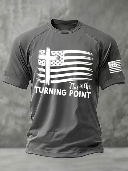 Men's This is the Turning Point Printed Casual short sleeves t-shirt