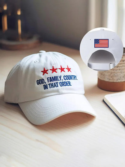 God Family Country In That Order Hat
