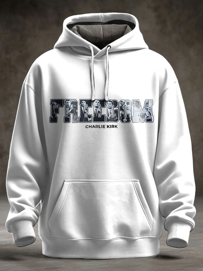 Men's Freedom True Patriot Memorial Printed Hoodie