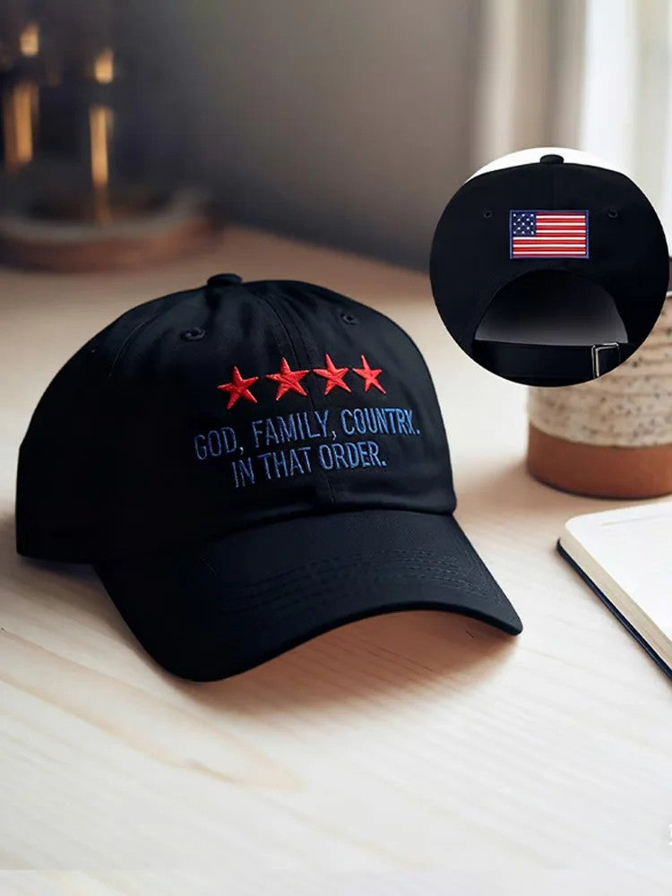 God Family Country In That Order Hat