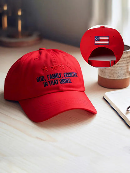 God Family Country In That Order Hat